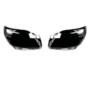 Imagem de Compatível com toyota prado 2010 2011 2012 2013 transparente abajur caso farol escudo de vidro lâmpada sombra farol lente capa(A Pair)