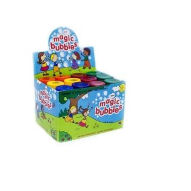 Imagem de Kit 12 Tubos Bolha De Sabão Magic Bubble p/ lembrancinha, unico, Trans