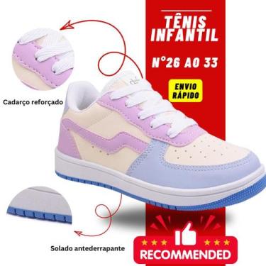 Imagem de Tênis infantil 26 ao 33 menina menino casual volta as aulas reforçado 