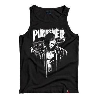 Imagem de Camiseta Regata The Punisher Geek Camisa O Justiceiro - KING OF GEEK, 