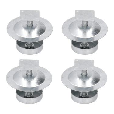 Imagem de Leapiture 4 Conjunto de pés à prova de besouros de colmeia Pés de colmeia de aço inoxidável Pés de colmeia à prova de besouros Pés Base Colmeia Proteção de besouros de pés de