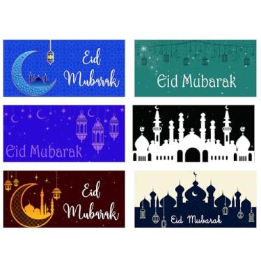 Imagem de Envelopes de dinheiro Eid Mubarak 16 x 8,15 cm Envelopes de mesquita muçulmana porta-cartões de presente em dinheiro Ramadã Mubarak para decoração de férias Eid Ramadã suprimentos de festa do Ramadã 6