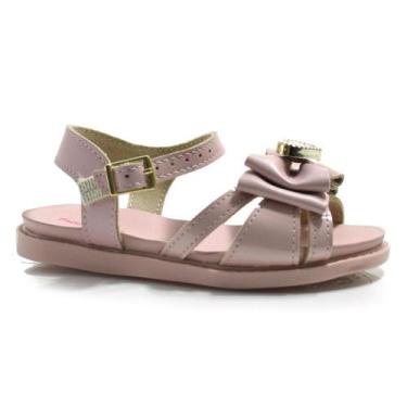 Imagem de Sandália Rasteira Infantil Molekinha 2714.237.14461, 22, Rosa