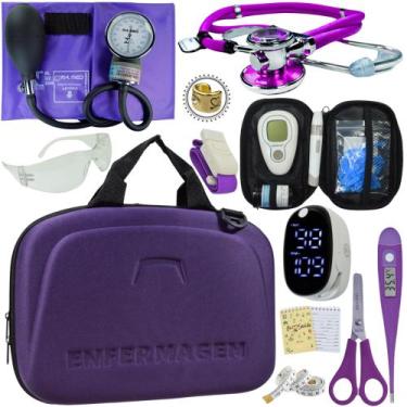 Imagem de Kit Enfermagem Maleta Medica Super Luxo Completa Promocao - Love Saude