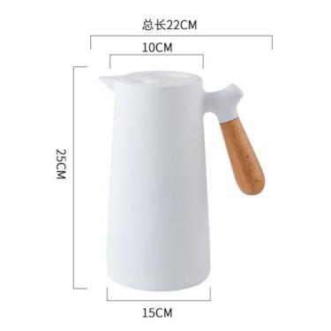 Imagem de 1L de café térmico Carafe Double Walled Vacuum Coffee preto - J-One