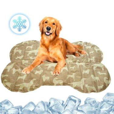 Imagem de Tapete Gelado Refrescante Gel Premium Pet Osso Grande Porte - MktPlace
