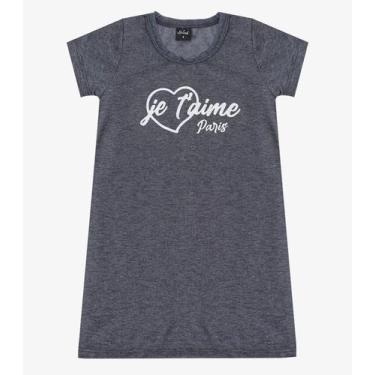 Imagem de Vestido Menina Infantil em Molecotton Select Preto, 4, Preto