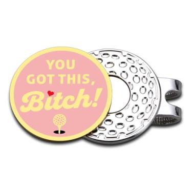 Imagem de Marcador de bola de golfe engraçado com clipe de chapéu presentes para mulheres presentes de dia dos namorados para golfistas colegas de trabalho esposa acessórios de golfe para mulheres, presentes