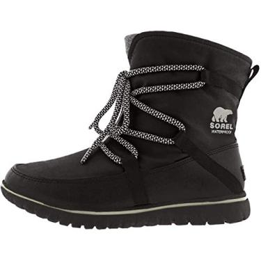Imagem de Sorel Bota de inverno feminina Cozy Explorer impermeável, Preto, 8.5