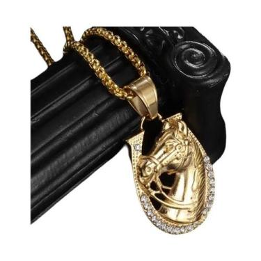 Imagem de Colar Com Pingente De Crânio De Touro Em Pedra Verde Gótica, Joia Amul