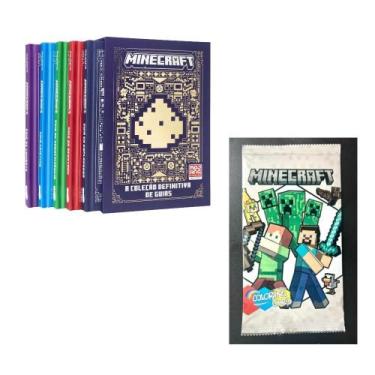 Imagem de Kit: Minecraft: A Coleção Definitiva De Guias + Cards Para Colorir Pac