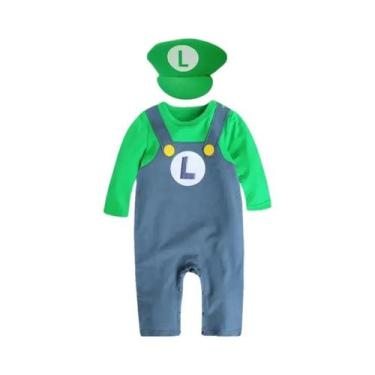 Imagem de Macacão De Bebê Menino Com Capuz Vermelho De Anime, Manga Longa, Fleec