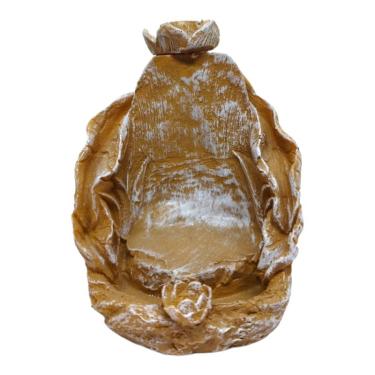 Imagem de Incensário Cascata Folha 11 cm Universal Palha Resina