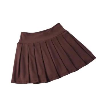 Imagem de Saia De Tênis Plissada Feminina De Secagem Rápida, Cintura Média, Para