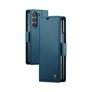 Imagem de Capa De Couro Estilo Empresarial Para Samsung Z Fold 7 6 5 5G, Carteir