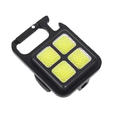 Imagem de Lanterna LED COB Portátil À Prova d'Água 500mAh Com Carregamento USB, 