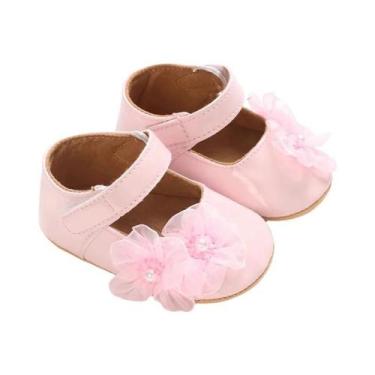 Imagem de Sapatos De Princesa Macios Para Bebê Menina Com Decoração De Pérola E 