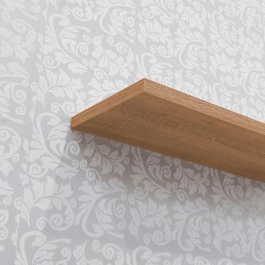 Imagem de Kit 2 Prateleiras U 60 X 15cm Freijó Suporte Invisível