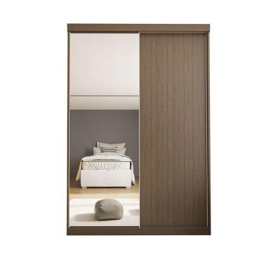 Imagem de Guarda Roupa Solteiro Cléo 2 Portas E 3 Espelhos Minastex Freijó