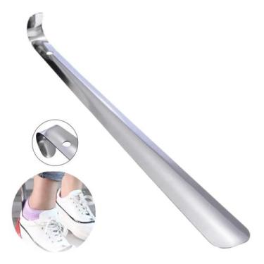 Imagem de Calçadeira De Sapatos Aço Inox Longa Calçador Grande 30cm - JPaola
