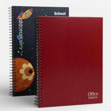 Imagem de Caderno 20 Matérias Espiral Capa Dura Universitário escolar - 00002771