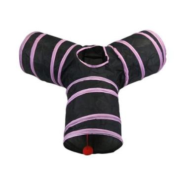 Imagem de Túnel Dobrável E Respirável Para Gatos, Brinquedo De Brincadeira Inter