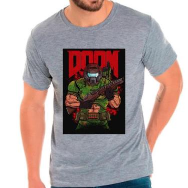 Imagem de Camiseta doom jogos games camisa masculina lançamento 01 - DESIGN CAMI