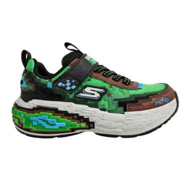 Imagem de Tenis Infantil Menino Skechers 402160l/Brmt Mega-Craft, Verde, Marron,