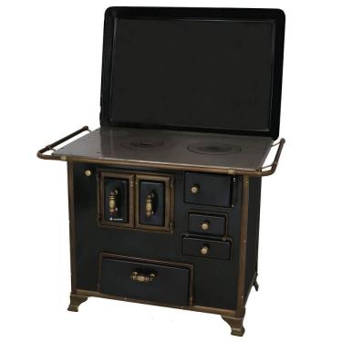 Imagem de Fogão A Lenha Venâncio Barroco Preto Gabinete Nº03 Lado Esquerdo Com Tampa Fl3gbrcx