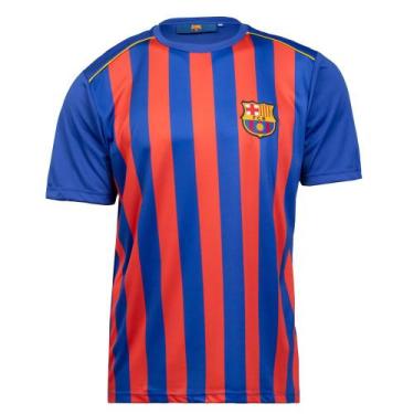 Imagem de Camiseta Masculina Balboa Barcelona Azul/Vermelho, Azul, Vermelho, M