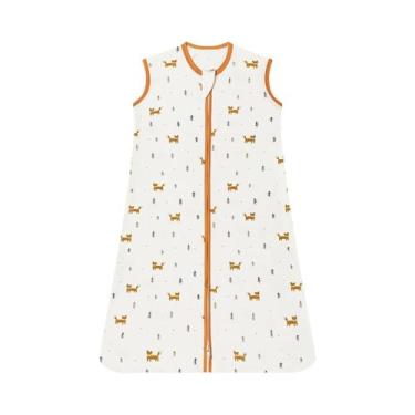 Imagem de Saco De Dormir Para Bebê 100% Algodão, Cobertor Anti-Susto Para Bebês,