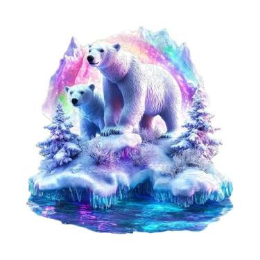 Imagem de Quebra-Cabeça De Madeira Em Formato De Taça Com Temas De Animais, Urso