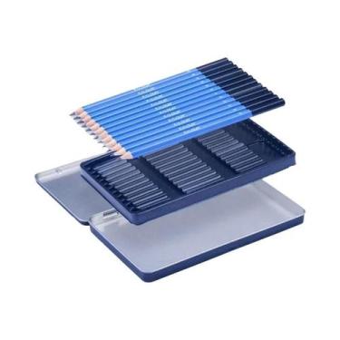 Imagem de Conjunto De Lápis De Desenho Profissional Com 12 Peças HB B 2B a 8B Pa