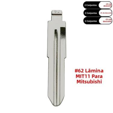 Imagem de Chave Remota VVDI KD Flip De Metal Virgem Não Cortada Mitsubishi Benz 