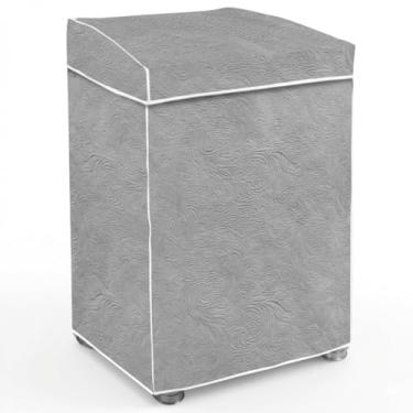 Imagem de Capa de Máquina de Lavar Impermeável Multimarcas Compatível com Todas as Marcas Eletrolux, Brastemp, Consul de 12kg 13kg 14kg 15kg Cinza Tamanho G