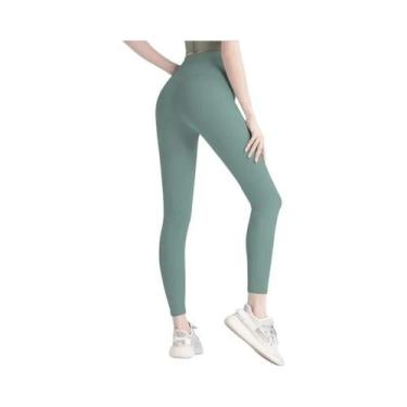 Imagem de Leggings De Yoga Femininas De Cintura Alta, Calças De Fitness Para Lev