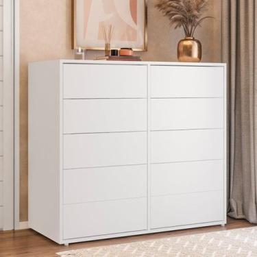 Imagem de Aparador para Sala de Estar 10 Gavetas Melinda - DRD Móveis