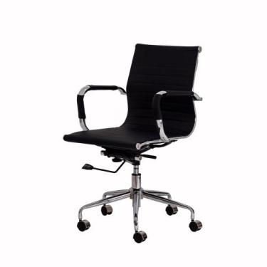 Imagem de Cadeira Eames Esteirinha Presidente Ergonômica Média Stripes Home Offi