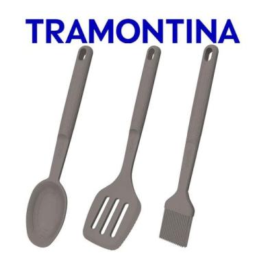 Imagem de Jogo De Utensílios Tramontina Softta Em Silicone 3 Peças Colher de Ser
