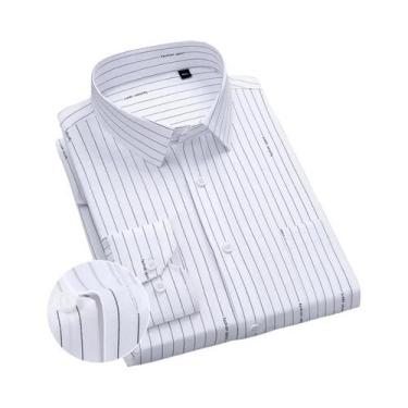 Imagem de Camisas De Manga Longa Masculinas De Moda Casual Em Tecido De Bambu Co