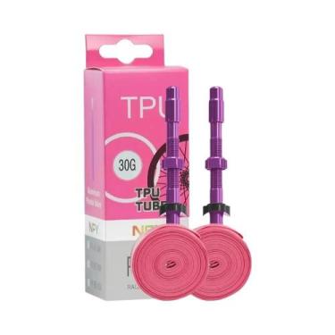 Imagem de Câmara De Ar Ultraleve Em TPU 700x23-32c Com Válvula Presta Removível 