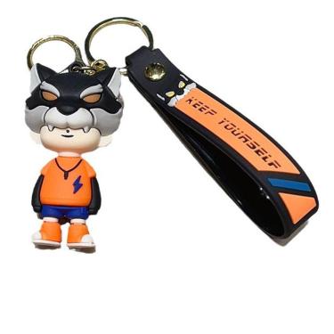 Imagem de Chaveiro Cartoon Wolf Boy Design para bolsas e chaves