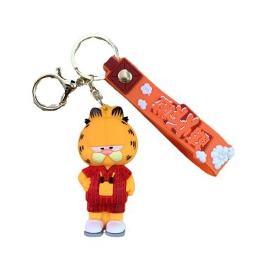 Imagem de Chaveiro Garfield Cartoon com capuz verde