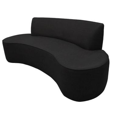 Imagem de Sofá 02 Lugares 150cm Mônaco Corano Preto - Nexta Casa