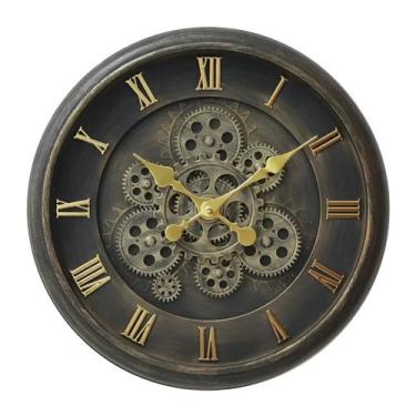 Imagem de Relógio de Parede Silencioso Vintage c/ Números Romanos 40cm - GENERIC