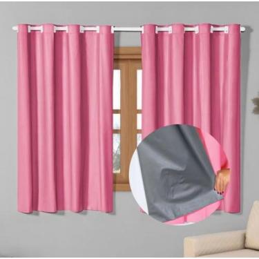 Imagem de Cortina Blackout PVC 2,20x1,30 Bloqueia Luz E Calor Com Estilo - House