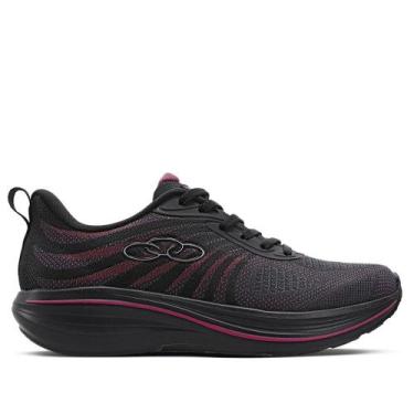 Imagem de Tênis Feminino Olympikus Bruma Preto/Pink, Preto, Pink, 38