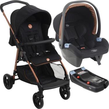 Imagem de Carrinho de Bebe com Bebe Conforto e Base Burigotto Lui 22 Cobre