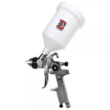 Imagem de Pistola de pintura HVLP tipo gravidade com bico 1.4 mm 600 ml- SGT-301