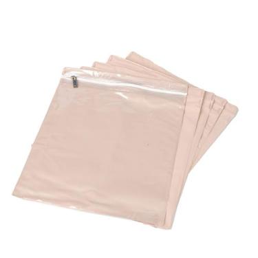 Imagem de Kit 5 Peças Saco Organizador Impermeável com Zíper e Visor Transparent